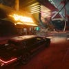 A street scene in Cyberpunk 2077 with Psycho ray tracing on.