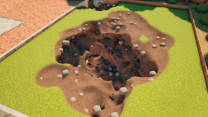 A hole in A Game About Digging A Hole, dug.