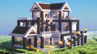 A Pale Oak house designed in Minecraft by YouTuber Kinu.